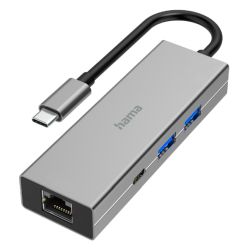 Hama_3-Port_USB-C_3.2_Gen1_Hub_w_LAN_2x_USB-A_1x_USB-C_1x_GB_LAN_USB_Powered