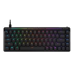 Asus ROG FALCHION ACE HFX Compact 65 Analog RGB Gaming Keyboard, Wired Dual USB-C, ROG HFX Magnetic Switches, Rapid Trigger, Touch Panel