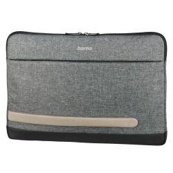 Hama_Terra_Laptop_Sleeve_Up_to_13.3_Padded_Compartment_Front_Pocket_Grey