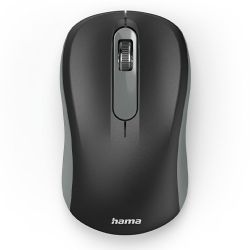 Hama AMW-200 Wireless Optical Mouse, 3 Buttons, USB Nano Receiver, 	BlackGrey