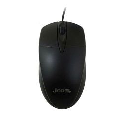 Jedel CP72 Wired Optical Mouse, 1000 DPI, USB, Black