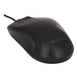 Sandberg 631-01 USB Mouse, 1200 DPI, 3 Buttons, Black, 5 Year Warranty