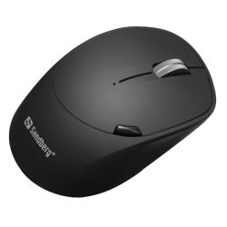 Sandberg 631-02 WirelessBluetooth Mouse Pro Recharge, 1600 DPI, 6 Buttons, Rechargeable Battery, Black, 5 Year Warranty