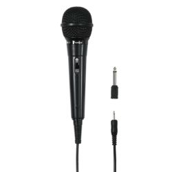 Hama DM 20 Dynamic Microphone, 3.5mm Jack 6.35mm Adapter, 2.5 Metre Cable