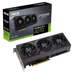 Asus PRIME RTX4070 OC, PCIe4, 12GB DDR6X, HDMI, 3 DP, 2550MHz Clock, Overclocked, Compact 2.5 Slot Design