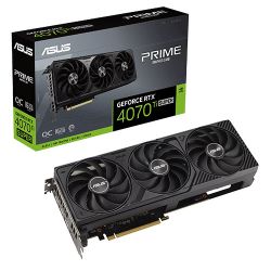 Asus PRIME RTX4070 Ti SUPER OC, 16GB DDR6X, HDMI, 3 DP, 2655MHz Clock, Overclocked, Compact 2.5 Slot