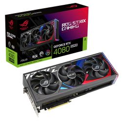 Asus ROG STRIX RTX4080 SUPER, PCIe4, 16GB DDR6X, 2 HDMI, 3 DP, 2580MHz Clock, RGB Lighting