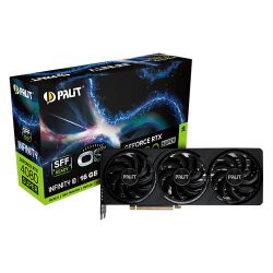 Palit RTX4080 SUPER Infinity 3 OC, 16GB DDR6X, HDMI, 3 DP, 2580MHz Clock, Overclocked, SFF-Ready