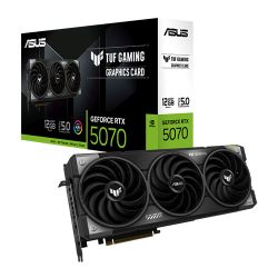 Asus TUF GAMING RTX5070, PCIe5, 12GB DDR7, 2 HDMI, 3 DP, 2542MHz Clock, RGB Lighting