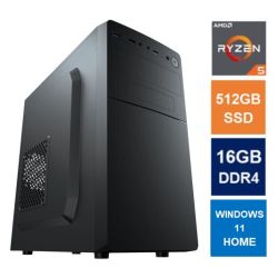 Spire MATX Tower PC, Vida Business Case, Ryzen 5 5600G, 16GB 3200MHz, 512GB SSD, Corsair 550W, No Optical, KB & Mouse, Windows 11 Home