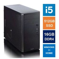 Spire_MATX_Tower_PC_Fractal_Core_1100_Case_i5-12400_16GB_3200MHz_512GB_SSD_Bequiet_550W_No_Optical_KB_&_Mouse_Windows_11_Home