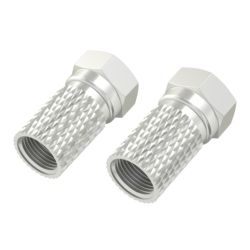 Hama 7mm F-Plug Screw-On Connectors 2-Pack