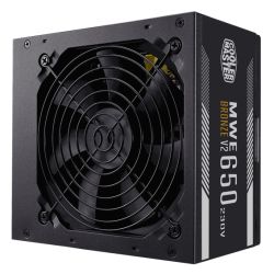 Cooler Master 650W MWE Bronze V2 230V ATX 2.52 PSU, Fully Wired, HDB Bearing Fan, 80+ Bronze