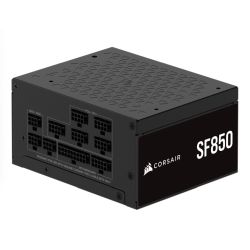Corsair 850W SF Series SF850 SFX PSU, Fully Modular, 80+ Platinum, Fluid Dynamic Fan, ATX 3.1, PCIe 5.1, SFX-to-ATX Bracket