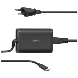 Hama_Universal_65W_EU_Travel_USB-C_Notebook_PSU_5-20V_Power_Delivery_Auto_Select_Hook_&_Cable_Tie_*Euro_Plug*