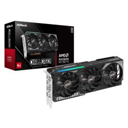 Asrock RX9070 Challenger 16GB, PCIe5, 16GB DDR6, HDMI, 3 DP, 2070MHz Clock, LED Indicator