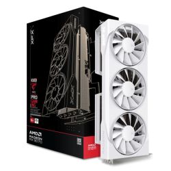 XFX RX9070 Swift OC White Gaming Edition, PCIe5, 16GB DDR6, HDMI, 3 DP, 2700MHz Clock, Overclocked