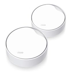 TP-LINK DECO X50-POE AX3000 Dual Band Wireless Mesh Wi-Fi 6 System with PoE, 2 Pack, 2.5G LAN, OFDMA & MU-MIMO, TP-Link HomeShield