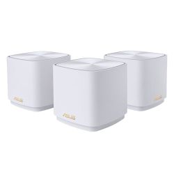 Asus ZenWiFi XD4 Plus AX1800 Dual Band Mesh Wi-Fi 6 System, 3 Pack, AiMesh, AiProtection, Wall Mountable, White