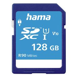 Hama 128GB SDXC Card, UHS-I Class 10, 90MBs