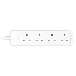 TP-LINK TAPO P304M Smart Wi-Fi Power Strip, 4 Outlets, AppVoice Control, Surge Protection, Energy Monitoring, Matter Certified