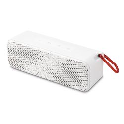 Hama PowerBrick 2.0 Bluetooth3.5mm Jack 8W Portable Loudspeaker, 2500mAh Battery, IPX4 Waterproof, Carabiner, White