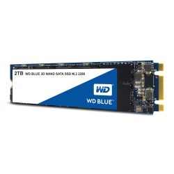 WD 2TB Blue M.2 SATA SSD, M.2 2280, SATA3, 3D NAND, RW 560530 MBs, 95K84K IOPS