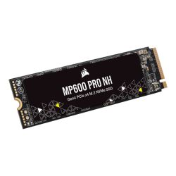 Corsair 4TB MP600 PRO NH M.2 NVMe SSD, M.2 2280, PCIe4, 3D TLC NAND, RW 70006500MBs, 1.2M1.0M IOPS