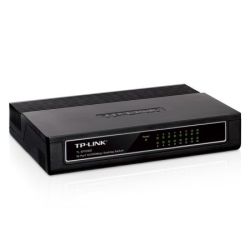 TP-LINK TL-SF1016D 16-Port 10100Mbps Unmanaged Desktop Switch, Plastic Case