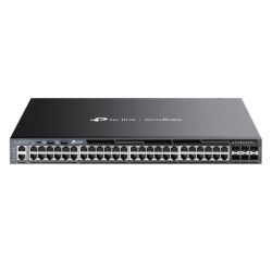 TP-LINK SG6654XHP Omada 48-Port Gigabit Stackable L3 Managed PoE+ Switch with 6x 10G SFP+ Slots, USB