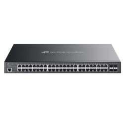 TP-LINK SG3452XMPP Omada 48-Port Gigabit and 4-Port 10GE SFP+ L2+ Managed Switch with 40-Port PoE+ & 8-Port PoE++, Rackmountable