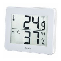 Hama TH-130 ThermoHygrometer - Thermometer, Hygrometer, Comfort Indicator, White