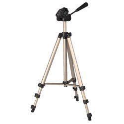 Hama Star 75 Camera Tripod, 3D Tilt Head, 125cm Max Height, 6.4mm Thread, Quick-Release Plate, Spirit Level, Bag