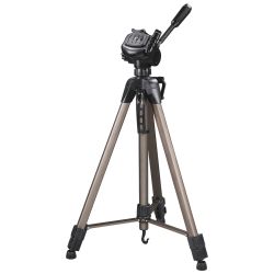 Hama Star 63 Camera Tripod, 3D Tilt Head, 166cm Max Height, 6.4mm Thread, Quick-Release Plate, Spirit Level, Bag