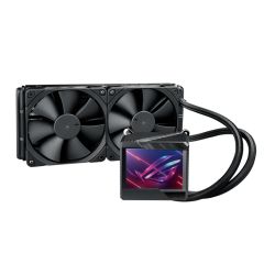 Asus ROG Ryujin II 240mm Liquid CPU Cooler, 2 x 12cm PWM Fan, Full Colour Customisable LCD Display *TESTED IN HOUSE*