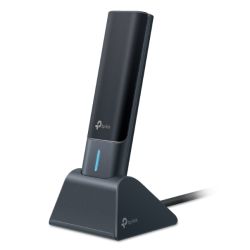 TP-LINK Archer TXE70UH AXE5400 Wi-Fi 6E High Gain Wireless USB Adapter, Tri-Band, USB 3.0, MU-MIMO, OFDMA, WPA3, Cradle