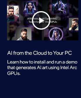 AI from the Cloud to your PC